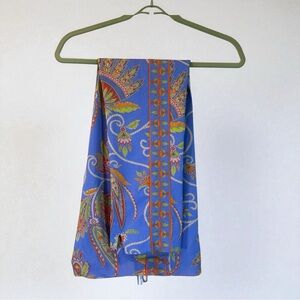 Gretchen Scott Designs Blue Paisley Straight Leg Pants